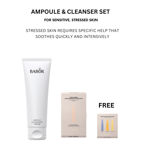 Ampoule & Cleanser Set for Sensitive, Stressed Skin