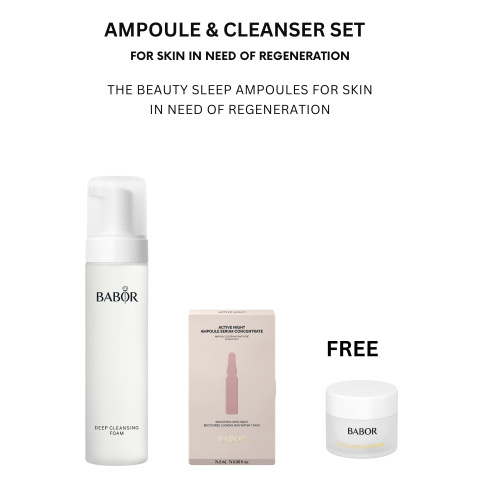 Ampoule & Cleanser Set for Skin in need for Regeneration