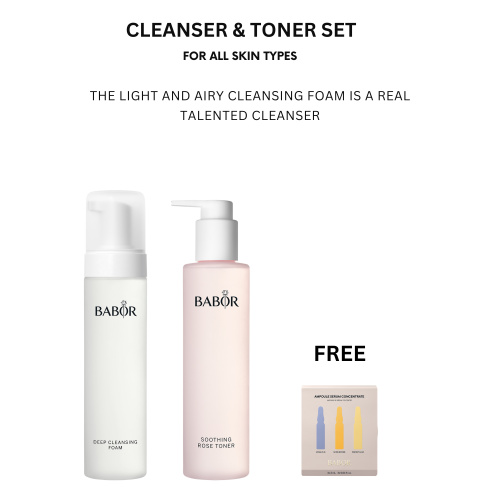 Cleanser & Toner Set for All Skin Types